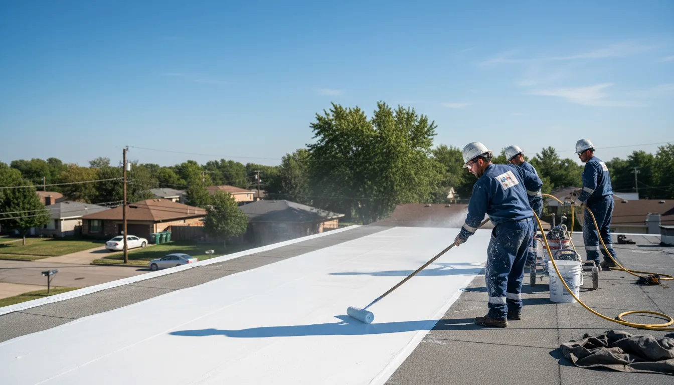 Commercial roof coating in Elberon, IA near me
